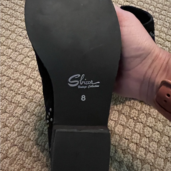 🖤 Sibicca Black Suede Boot w Silver Stud Details 🖤 - Picture 11 of 11